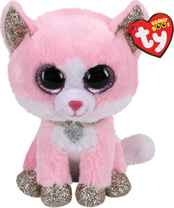 Ty Beanie boos - fiona - pink cat (8") 008421363667