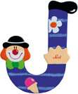 Sevi Lettre clown j en bois 8003444817465