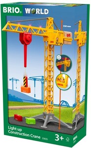 BRIO Brio Train en bois Grande grue lumineuse 33835 7312350338355