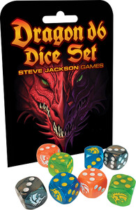 Dés 8xd6 Dragon dice set (multicolor) 080742096615