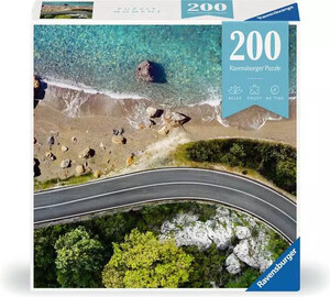 Ravensburger casse-tete Casse-tête 200 Moment - Route de la plage 4005556133062