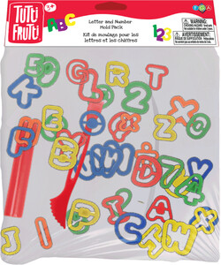 Tutti Frutti Pâte à modeler assortiments de moules lettres et chiffres 061404150449