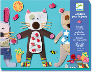 Djeco Collages des petits Petits animaux (fr/en) 3070900086647