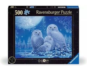 Ravensburger casse-tête Casse-tête 500 Glow in the dark - Chouettes lune 4005555004790