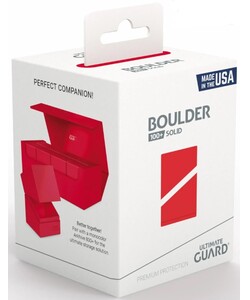 ultimate guard Ultimate Guard Deck Box Boulder 100+ solid red 4056133025607