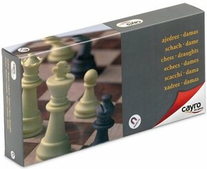 Cayro Jeu d'échecs et dames magnétique 24x24cm 8422878404537