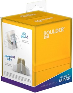ultimate guard Ultimate Guard Deck Box Boulder 100+ Amber Yellow 4056133006132