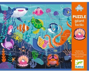 Djeco Casse-tête Puzzle géant tactilo mer (fr/en) 3070900071667