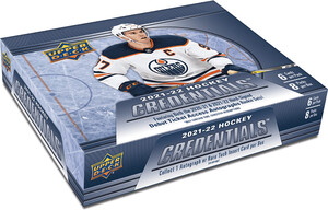 Upper Deck Upper DECK Credentials Hockey 21/22 Booster Box 053334978187