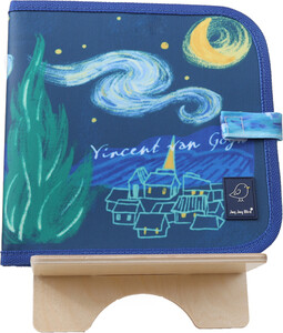 Jaq Jaq Bird Jaq Jaq Bird Livre à colorier Van Gogh + 4 crayons Butterstix (fr/en) 617762139161