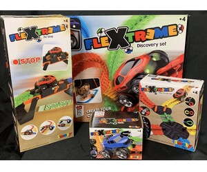  Flextreme - Ensemble découverte 184 pc, centre de ravitaillement, ensemble Multi-circuits, Voiture supplémentaire 