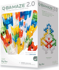 MindWare Q-Ba-Maze 2.0 parcours de bille grosse boite, 72 cubes et 20 billes (fr/en) 889070070089