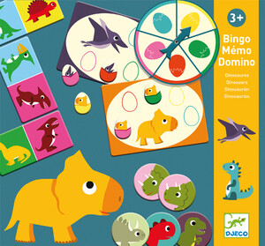 Djeco Bingo Memo Domino - Dinosaures 3070900081321