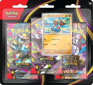 Pokémon Pokemon Mega Evolution 05 - Pitch Black - 3pk blister Binacle 196214157477