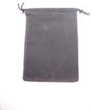 Chessex Pochette à dés 5x7" suédine grise grande (simili suède) 