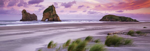 Heye Casse-tête 1000 Panoramique Frank Krahmer - La plage Wharariki, Nouvelle-Zélande (Wharariki Beach), Alexander von Humboldt, panorama 4001689298166