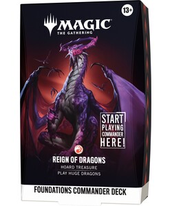 Wizards of the Coast MTG Foundations - Commander Deck - Reign Of Dragons 195166337760
