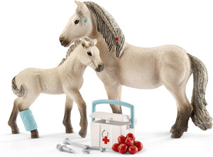 Schleich Schleich 42430 Kit de secours d'Horse Club Hannah avec jument islandaise et poulain 4059433573656