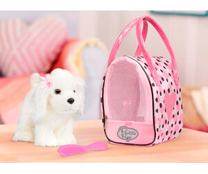 Battat pucci - sac tendance pois roses et peluche chiot maltais 062243451872