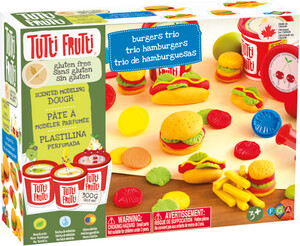 Tutti Frutti Pâte à modeler ensemble trio hamburgers sans gluten (fr/en) 061404177026