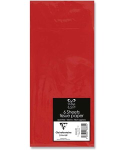 Lamarche Importation Papier de soie sachet 6 feuilles 50 x 70 cm rouge 5033601868354