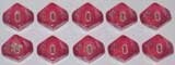 Chessex Dés 10d10 borealis rose (10 x d10) 601982023874