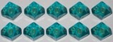Chessex Dés 10d10 borealis turquoise (10 x d10) 601982024352
