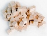Mayday Games Pièces de jeu cube naturel bois 10 mm 