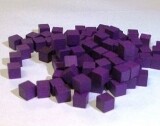 Mayday Games Pièces de jeu cube mauve bois 10 mm 