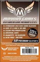 Mayday Games Protecteurs de cartes american chimera de luxe 125% Thicker 57.5x89mm 50ct 080162892569