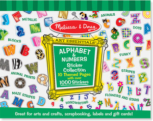 Melissa & Doug Bloc d'autocollants alphabet et chiffres (lettres) Melissa & Doug 4191 000772041911