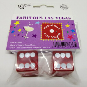 Koplow Games Dés casino "Fabulous Las Vegas" ensemble de 2 018183176665