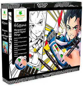 Sycomore Artissimo - 10 tableaux - marqueurs et papiers layout manga héro 3517130012546