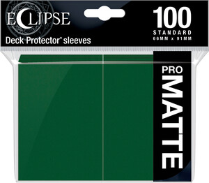 Ultra PRO Protecteurs de cartes Standard Eclipse PRO-Matte Vert Forest 100ct 074427156176