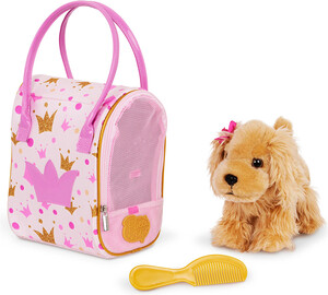 Battat pucci - sac tendance rose couronne peluche cocker spaniel 062243505629