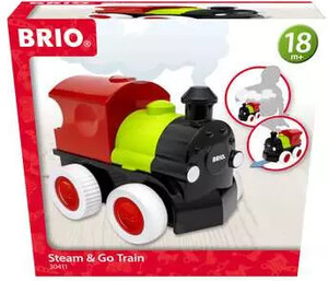 BRIO Brio Train en bois 30411 Train Steam & Go 7312350304114