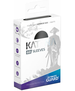 ultimate guard Protecteurs de cartes JAPANESE Katana ideal-fit 60ct noir 62x89mm 4056133014885