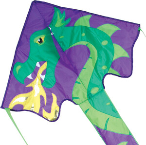 Premier Kites Cerf-volant monocorde large facile à voler Dragon Skylar 46'' x 90'' 630104441340