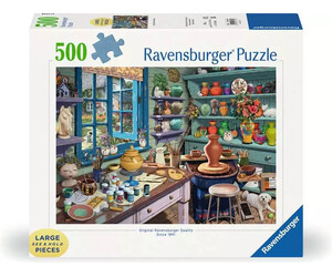 Ravensburger Casse-tête 500 large Pottery Studio Sanctuary 4005555013570