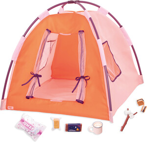 Poupées Our Generation Accessoires OG - Tente de camping "All Night Campsite" pour poupée de 46 cm 062243428737