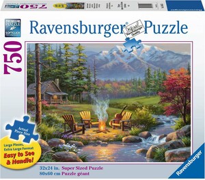 Ravensburger Casse-tête 750 Large Salon au coin du feu 4005556164455