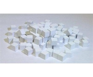 Mayday Games Pièces de jeu cube blanc bois 10 mm 