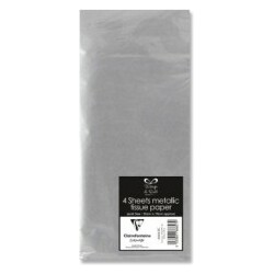 Lamarche Importation Papier de soie 4 feuilles 50x75 ARGENT 3329683937760
