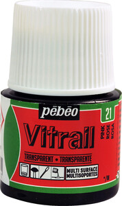 pébéo Peinture vitrail 45ml rose 21 3167860098022