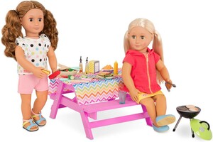 Poupées Our Generation Accessoires OG - Table de pique-nique "Picnic Table" pour poupée de 46 cm 062243428140