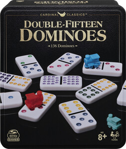 Cardinal Domino couleurs double 15 (d15) Boite métal 778988391648