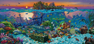 SunsOut Casse-tête 1000 L'Île aux coraux (Coral Reef Island) 20121 796780201217