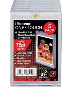 Ultra PRO Protecteurs de cartes One Touch 75pt 5-pack fermeture magnétique 2-1/2" X 3-1/2" 074427152468