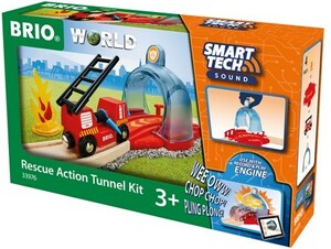 BRIO Brio Train en bois Smart Tech sound - Tunnel et accessoires pompiers 33976 7312350339765