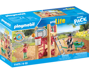 Playmobil Playmobil 71475 Starter Pack: Charpentier avec tourelle de jeux 4008789714756